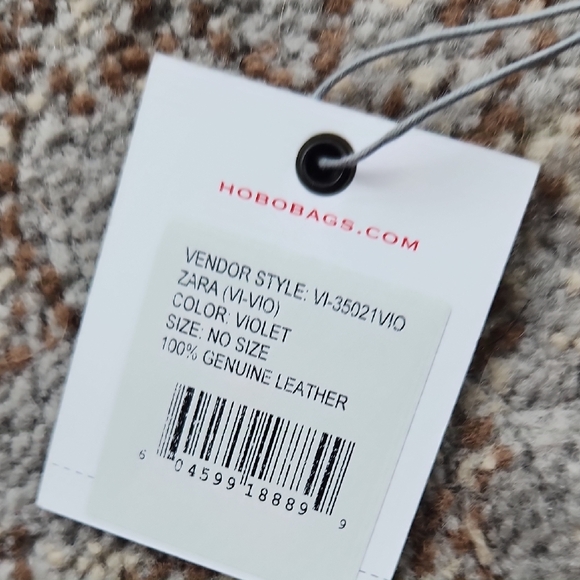 Hobo Bags Leather Convertible Asymmetrical Crossbody Bag Violet - Picture 3 of 13